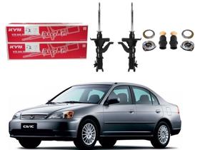 Kit amortecedor dianteiro kayaba honda civic 1.7 2001 a 2003