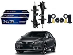 Kit amortecedor dianteiro nakata original honda civic 1.8 2012 a 2016