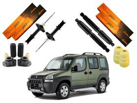 Kit amortecedor dianteiro traseiro cofap fiat doblo adv 1.8 2003 a 2010