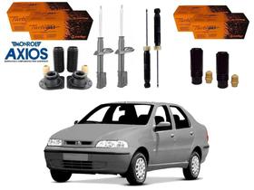 Kit amortecedor dianteiro traseiro cofap fiat siena 1.0 1.3 1.5 2001 a 2003