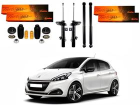 Kit amortecedor dianteiro traseiro cofap original peugeot 208 manual 1.5 2013 a 2016