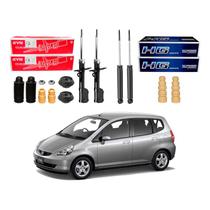 Kit Amortecedor Dianteiro Traseiro Fit 1.4 2003 A 2008