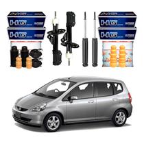 Kit Amortecedor Dianteiro Traseiro Fit 1.4 2003 A 2008
