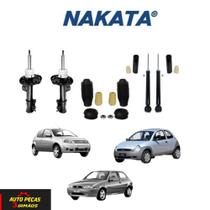 Kit amortecedor dianteiro traseiro ford ka 96/07 fiesta 96/02