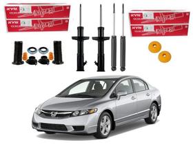 Kit amortecedor dianteiro traseiro kayaba honda new civic 1.8 2006 a 2011