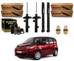 Kit amortecedor dianteiro traseiro monroe citroën c3 picasso 1.6 2011 a 2016