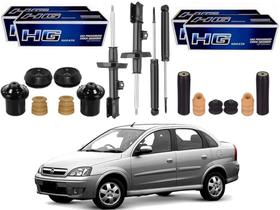 Kit amortecedor dianteiro traseiro nakata chevrolet corsa novo 1.4 2007 a 2012