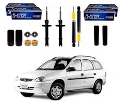 Kit amortecedor dianteiro traseiro nakata chevrolet corsa wagon corsa perua 1.0 1.6 1997 a 2002