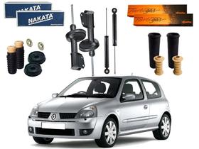 Kit amortecedor dianteiro traseiro nakata cofap original renault clio 1.0 2001 a 2011