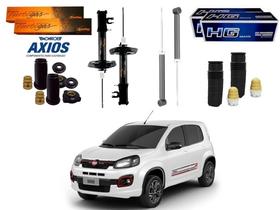 Kit amortecedor dianteiro traseiro nakata fiat novo uno sporting 1.4 2017 a 2019