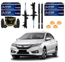 Kit amortecedor dianteiro traseiro nakata honda city 1.5 2015 a 2017