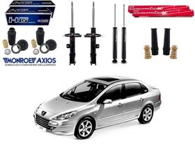 Kit amortecedor dianteiro traseiro nakata peugeot 307 sedan 1.6 2.0 2007 a 2012