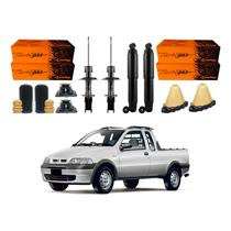 Kit Amortecedor Dianteiro Traseiro Strada 1.5 2001 A 2004