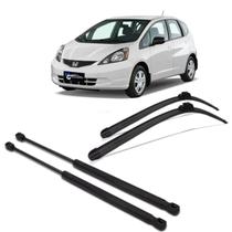 Kit Amortecedor Porta Mala + Palheta Fit 2003 04 a 07 2008