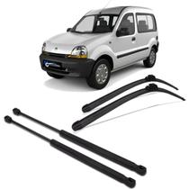 Kit Amortecedor Porta Mala + Palheta Kangoo 2000 a 2016