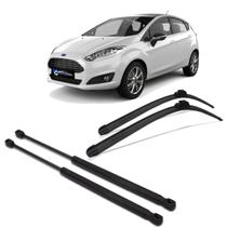 Kit Amortecedor Porta Mala + Palheta New Fiesta 2013 a 2018