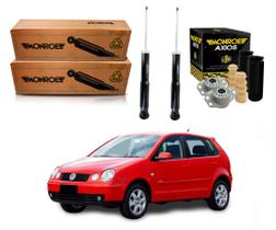 Kit amortecedor traseiro monroe axios volkswagen polo 1.6 2.0 2003 a 2006