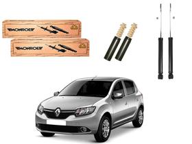 Kit amortecedor traseiro monroe original renault sandero 1.0 1.6 2014 a 2019