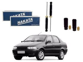 Kit amortecedor traseiro nakata fiat siena 1.5 1.6 1998 a 2000