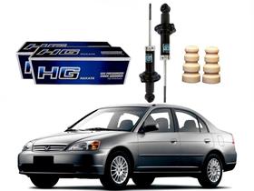 Kit amortecedor traseiro nakata honda civic 1.7 2001 a 2003