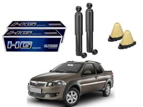 Kit amortecedor traseiro nakata original fiat strada 1.4 1.6 2008 a 2015