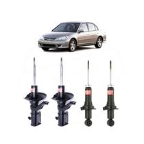 Kit amortecedores dianteiros traseiros direito esquerdo - civic 2003 a 2006 - kit01103