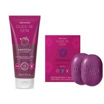 Kit Amoruda Sabonete Esfoliante Corporal 200ml + Caixa 2 Sabonetes Amoruda Oboticário