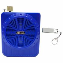 Kit Amplificador De Voz Microfone Pendrive Metalico Rapido 16Gb Classe 10 Bluetooth Fm Recarregável
