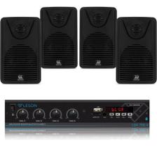 Kit Amplificador Lsa 400.4 60wrms + 2 Pares Foco 35
