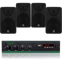 Kit Amplificador Lsa 700.4 120wrms + 2 Pares Foco 35