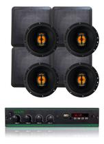 Kit Amplificador Lsa 700.4 120wrms + 4 Arandelas Jb Flex