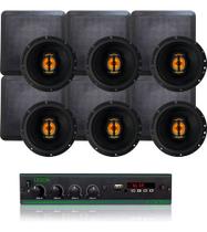 Kit Amplificador Lsa 700.4 120wrms + 6 Arandelas Jb Flex