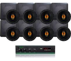 Kit Amplificador Lsa 700.4 120wrms + 8 Arandelas Jb Flex