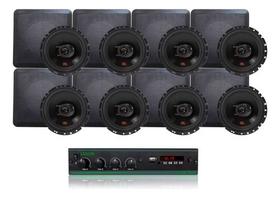 Kit Amplificador Lsa 700.4 120wrms + 8 Arandelas Jbl Flex4