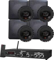 Kit Amplificador Taramps Ths 4001 + 4 Arandelas Jbl Flex 4