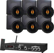 Kit Amplificador Taramps Ths 4001 400wrms + 6 Arandelas 330w