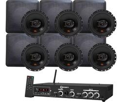 Kit Amplificador Taramps Ths 4001 + 6 Arandelas Jbl Flex 4 Kit Amplificador Taramps Ths 4001 + 6 Arandelas Jbl Flex 4