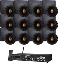 Kit Amplificador Taramps Ths4001 400wrms + 12 Arandelas 660w