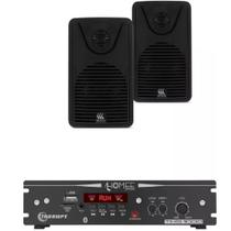 Kit Amplificador Ths 1000 Taramps 100wrms + 2 Foco 35 Preta