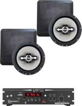 Kit Amplificador Ths 1000 Taramps + 2 Arandela 140w Preta Q