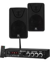 Kit Amplificador Ths 1900 Taramps 60wrms + 2 Caixas Foco 35 Kit Amplificador Ths 1900 Taramps 60wrms + 2 Caixas Foco 35