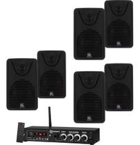 Kit Amplificador Ths 1900 Taramps 60wrms + 6 Caixas Foco 35
