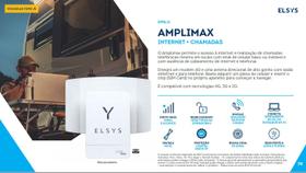 Kit Amplimax 4G - ELSYS + Antena Celular FullBand 15dbi - PROELETRONIC + Roteador Wi-Fi 300Mbps + Tel + Cabos