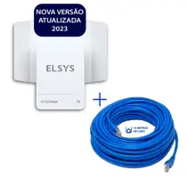 Kit Amplimax FIT Elsys Modem Internet Rural com 10metros de cabo