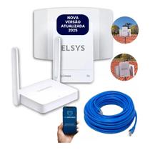 Kit Amplimax Fit Internet Rural C/Roteador e Cabo 15m Elsys