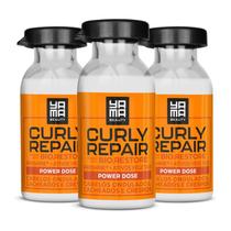 Kit Ampola Nutritiva Yamá Curly Repair 18ml C/3 Unidades Kit Ampola Nutritiva Yamá Curly Repair 18ml C/3 Unidades