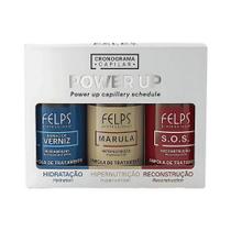 Kit Ampolas Cronograma Capilar Power Up 15ml Felps