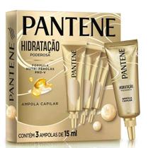 Kit Ampolas Pantene Hidratação Poderosa 15ML - 3 Unidades