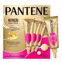 Kit Ampolas Pantene Nutrição Umectante 15ml Com 3