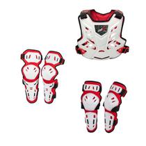 Kit Amx Control Joelheira Cotoveleira Colete Motocross